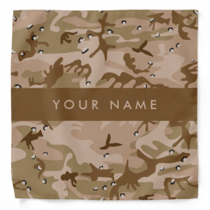 Desert Camouflage Pebbles, Your name, Personalize Bandana