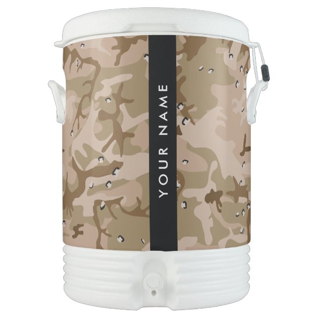 Desert Camouflage Pebbles, Your name, Personalize Beverage Cooler (Front)