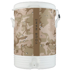 Desert Camouflage Pebbles, Your name, Personalize Beverage Cooler