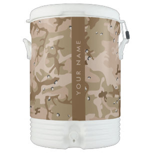 Desert Camouflage Pebbles, Your name, Personalize Beverage Cooler