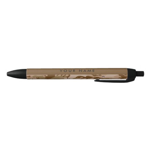 Desert Camouflage Pebbles Your name Personalize Black Ink Pen