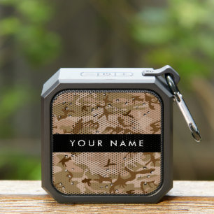 Desert Camouflage Pebbles, Your name, Personalize Bluetooth Speaker