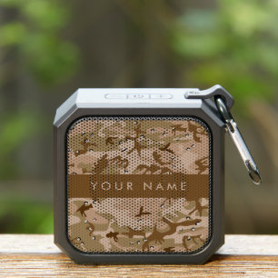 Desert Camouflage Pebbles, Your name, Personalize Bluetooth Speaker