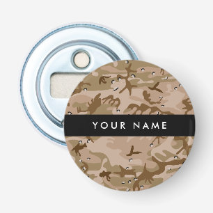 Desert Camouflage Pebbles, Your name, Personalize Bottle Opener