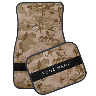 Desert Camouflage Pebbles, Your name, Personalize Car Floor Mat