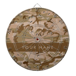 Desert Camouflage Pebbles, Your name, Personalize Dart Board