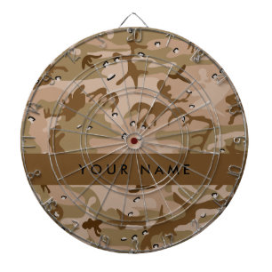Desert Camouflage Pebbles, Your name, Personalize Dart Board