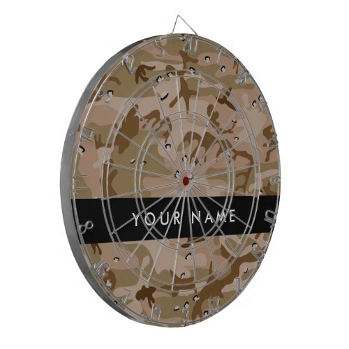 Desert Camouflage Pebbles Your name Personalize Dart Board