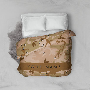 Desert Camouflage Pebbles, Your name, Personalize Duvet Cover