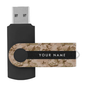 Desert Camouflage Pebbles, Your name, Personalize Flash Drive