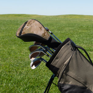 Desert Camouflage Pebbles, Your name, Personalize Golf Head Cover