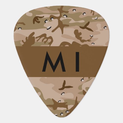 Desert Camouflage Pebbles Your name Personalize Guitar Pick