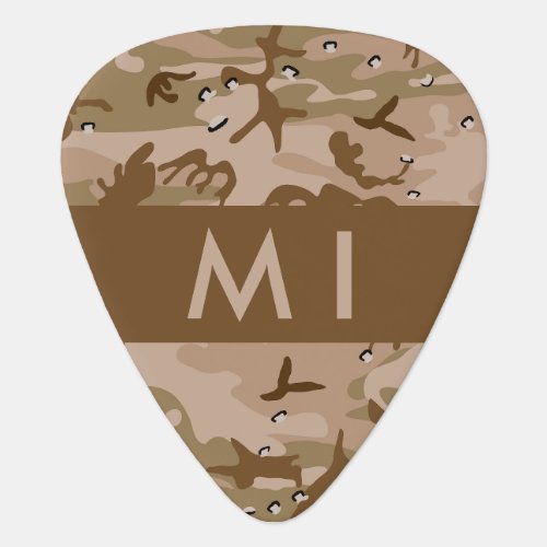 Desert Camouflage Pebbles Your name Personalize Guitar Pick