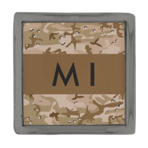 Desert Camouflage Pebbles, Your name, Personalize Gunmetal Finish Lapel Pin