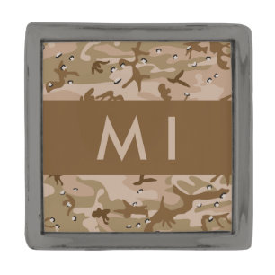 Desert Camouflage Pebbles, Your name, Personalize Gunmetal Finish Lapel Pin
