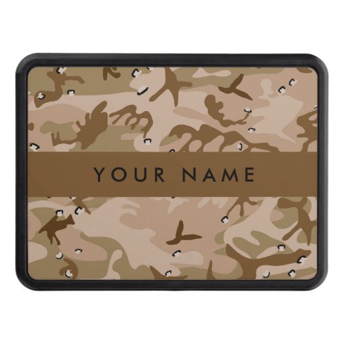 Desert Camouflage Pebbles Your name Personalize Hitch Cover