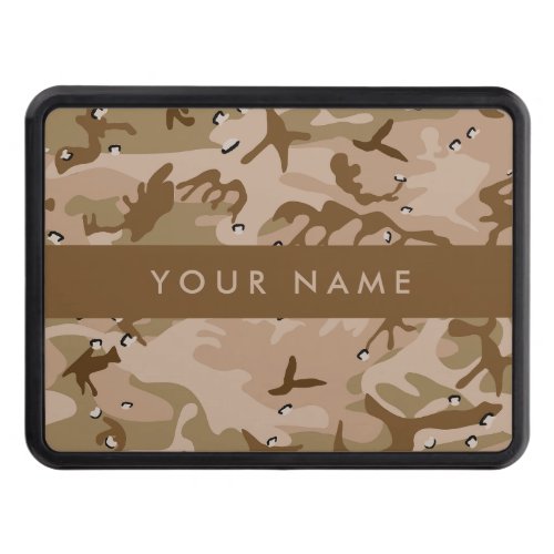 Desert Camouflage Pebbles Your name Personalize Hitch Cover