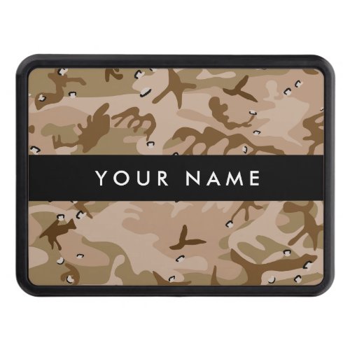 Desert Camouflage Pebbles Your name Personalize Hitch Cover