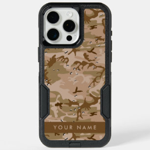 Desert Camouflage Pebbles, Your name, Personalize iPhone 15 Pro Max Case