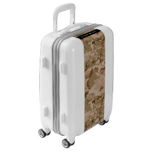 Desert Camouflage Pebbles, Your name, Personalize Luggage