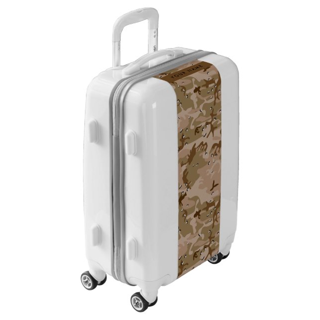 Desert Camouflage Pebbles, Your name, Personalize Luggage (Rotated Left)