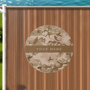 Desert Camouflage Pebbles, Your name, Personalize Outdoor Rug