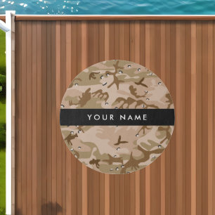 Desert Camouflage Pebbles, Your name, Personalize Outdoor Rug