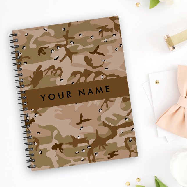 Desert Camouflage Pebbles, Your name, Personalize Planner (Creator Uploaded)