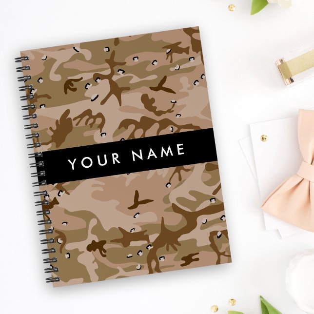Desert Camouflage Pebbles, Your name, Personalize Planner (Creator Uploaded)
