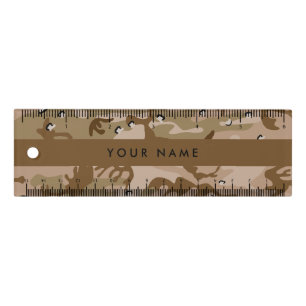 Desert Camouflage Pebbles, Your name, Personalize Ruler