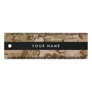 Desert Camouflage Pebbles, Your name, Personalize Ruler