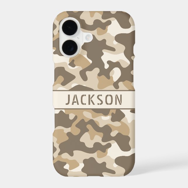 Desert Camouflage Personalized Case-Mate iPho iPhone Case (Back)