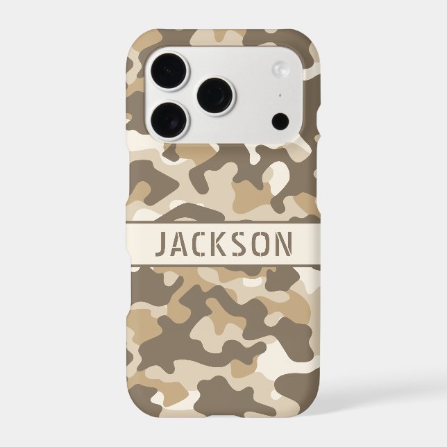 Desert Camouflage Personalized Case-Mate iPhone Case (Back)