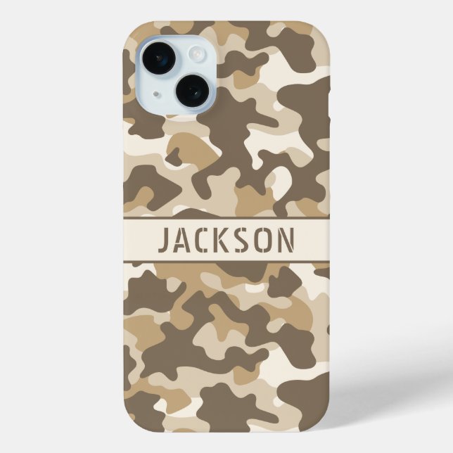 Desert Camouflage Personalized Case-Mate iPhone Case (Back)