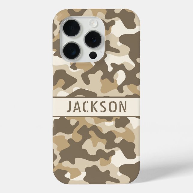 Desert Camouflage Personalized Case-Mate iPhone Case (Back)