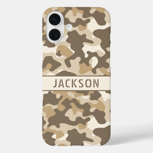 Desert Camouflage Personalized Case-Mate iPhone Case (Back)
