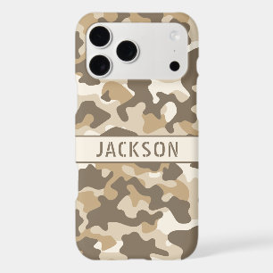 Desert Camouflage Personalized iPhone 17 Pro Max Case