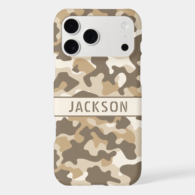 Desert Camouflage Personalized Case-Mate iPhone Case (Back)