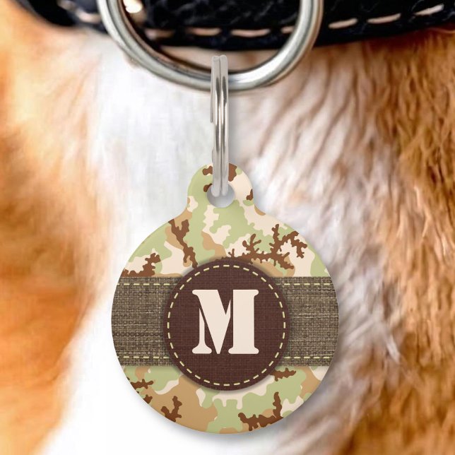 Desert camouflage pet name tag (Creator Uploaded)