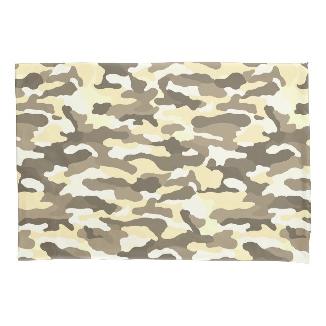 Desert Camouflage Pillow Case (Front-Left)