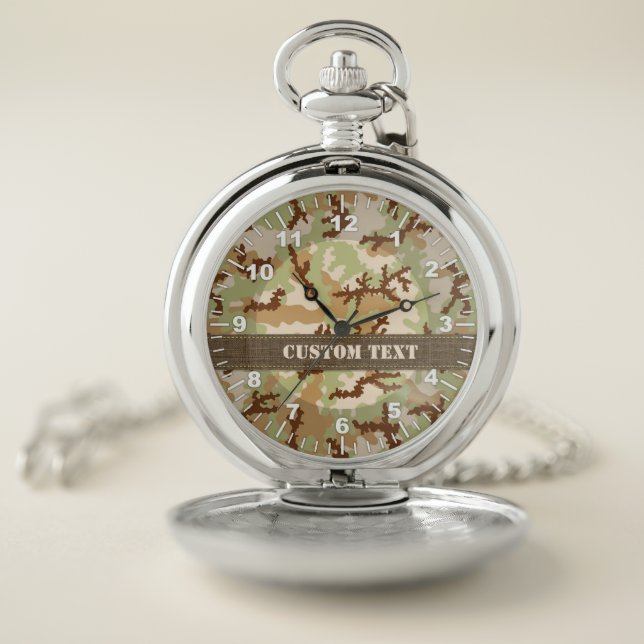 Desert Camouflage Pocket Watch (Inside)