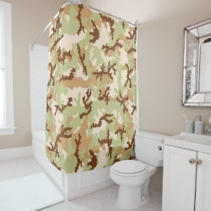 Desert camouflage shower curtain