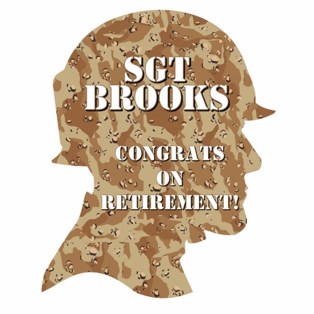 Desert Camouflage Soldier Ornament (Front)