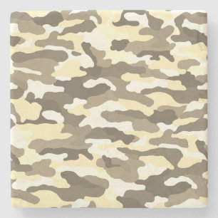 Desert Camouflage Stone Coaster