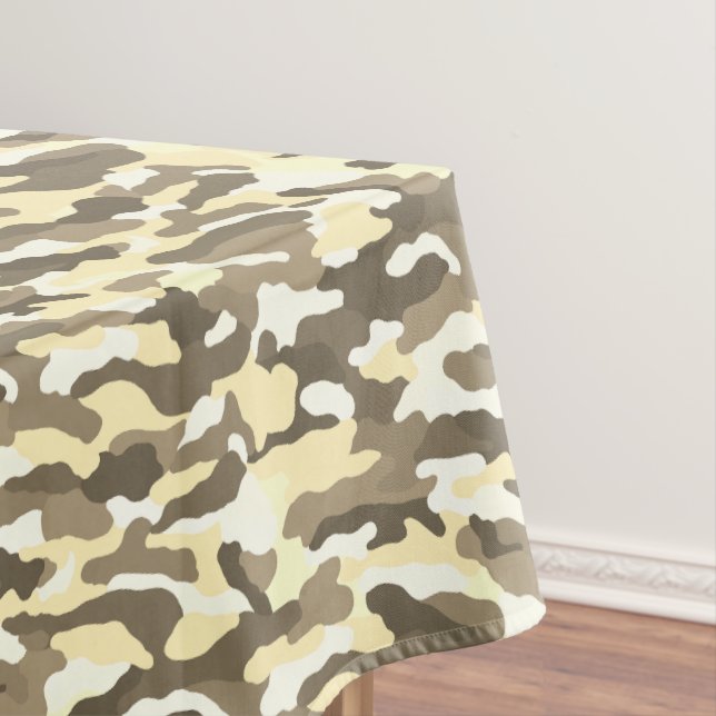 Desert Camouflage Tablecloth (In Situ)