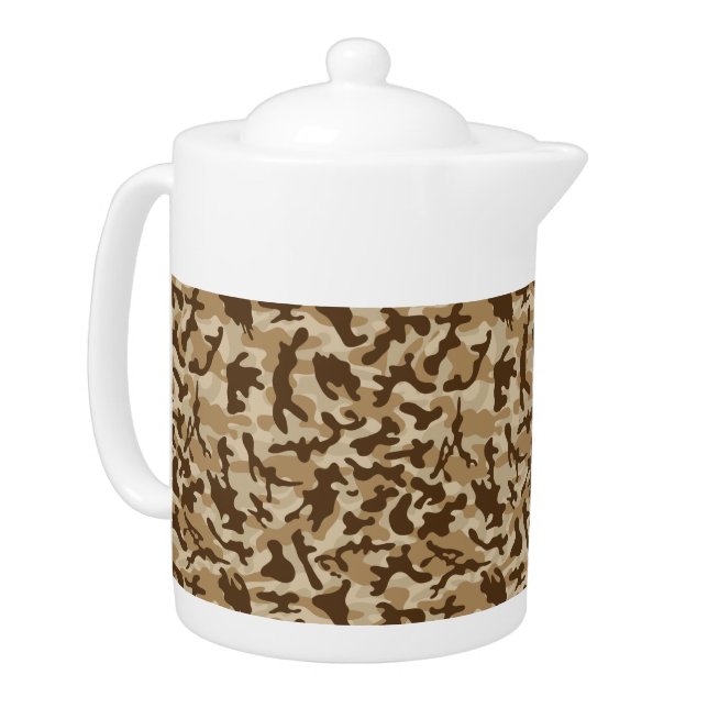 Desert Camouflage  Teapot (Left)