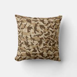 Desert Camouflage Throw Pillow