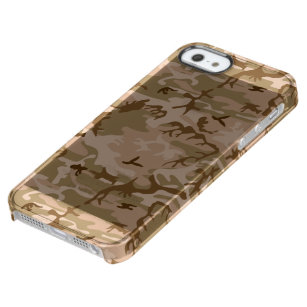 Desert Camouflage Clear iPhone SE/5/5s Case