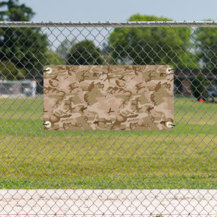 Desert Camouflage With Pebbles, Military, Army Banner