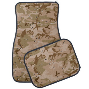 Desert Camouflage With Pebbles, Military, Army Car Floor Mat
